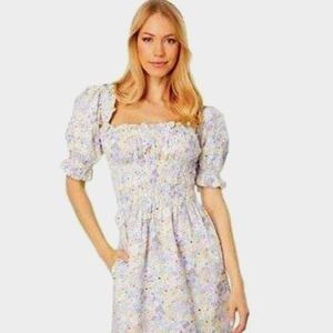 Levi's Varenne puff sleeve smocked maxi dress, XL